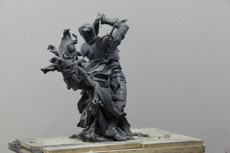 Illustration for article titled Giant Witcher 3 Sculpture Is As Handsome As Geralt